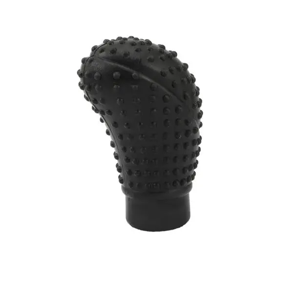 Pomo para palanca de cambios de carro con relieve antideslizante en negro