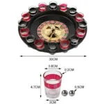 Ruleta de tragos con 16 copas numeradas para shot de licor, incluye bolas.