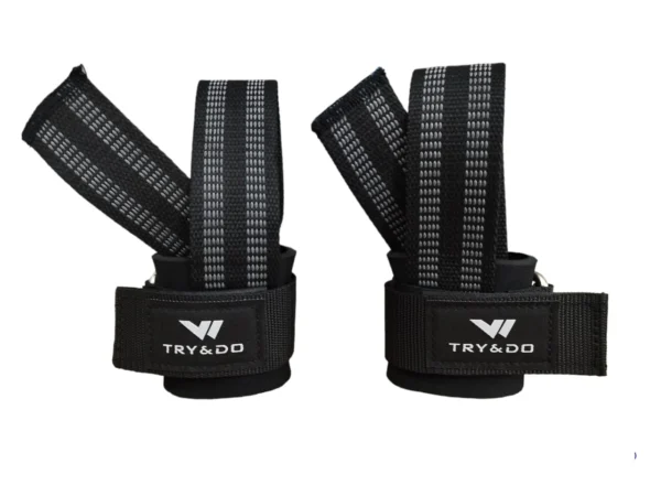 Set x2 Correas Lifting Straps TRY&DO para levantamiento de pesas con agarre reforzado.