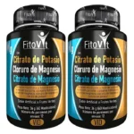 Citrato de Magnesio, Cloruro de Magnesio y Citrato de Potasio x60 Und Fitovit, suplemento con potasio y magnesio.