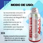Mega CR-Brin: suplemento con borojo, maca y jalea real para energía y concentración.