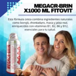 Mega CR-Brin: suplemento natural con borojo, chontaduro, maca y jalea real para tu salud.