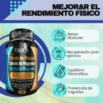 Fitovit Citrato de Magnesio, Cloruro de Magnesio y Potasio: mejora rendimiento, recuperación y equilibra electrolitos.