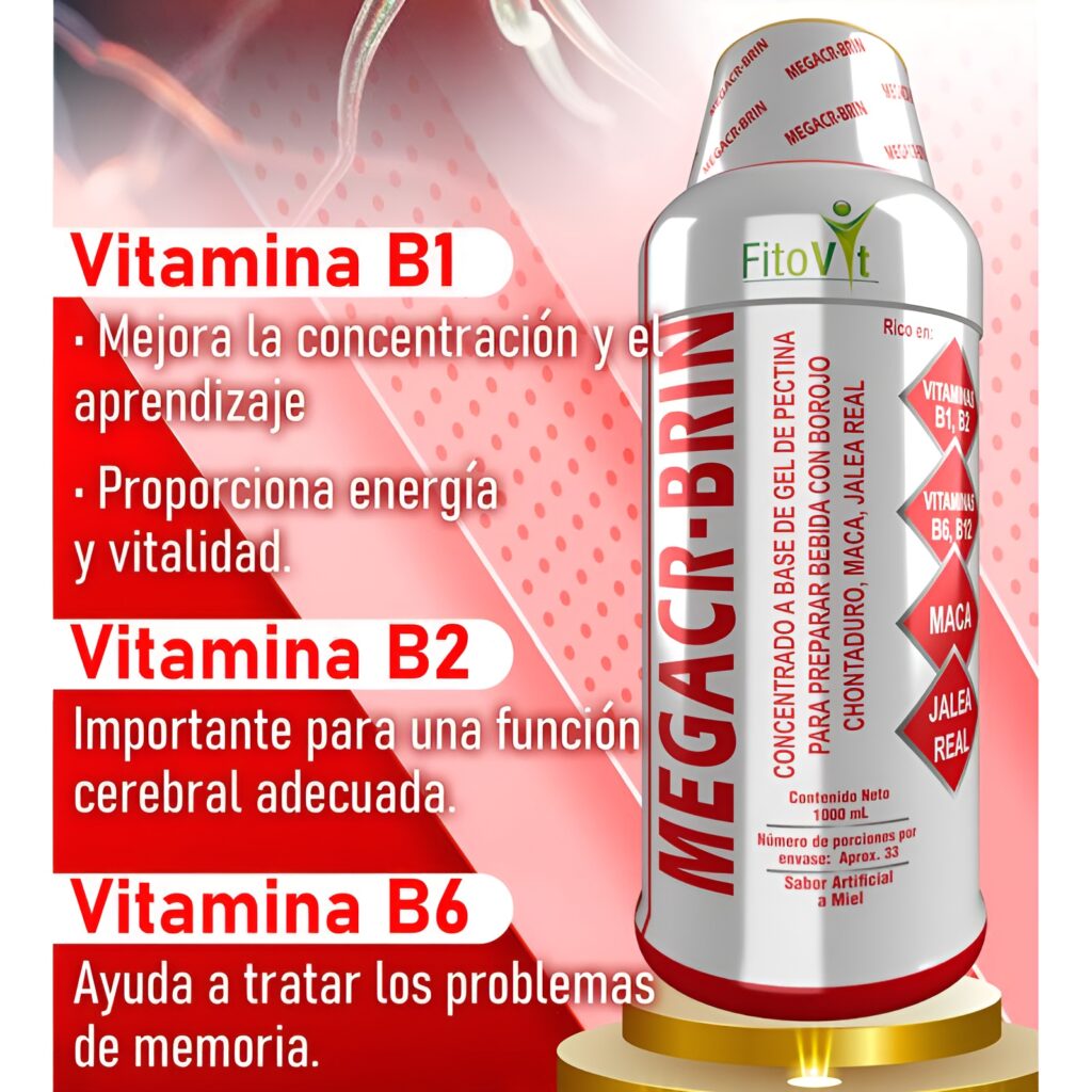 Mega CR-Brin – Suplemento Nutricional con Borojo, Chontaduro, Maca y Jalea Real - Imagen 4