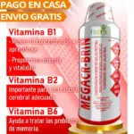 Mega CR-Brin: Suplemento con Borojo, Chontaduro, Maca y Jalea Real. Mejora concentración y energía.