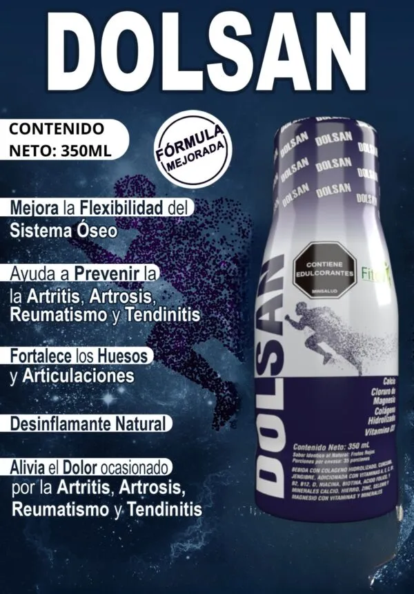 Dolsan Fitovit: Suplemento 350ml para huesos y articulaciones con colágeno.