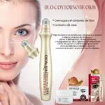 Duo Contorno Bioaqua: Crema y roll-on para ojos, suavidad e hidratación.