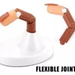 Dedos de práctica articulados para uñas acrílicas y gel, base blanca.