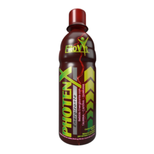 PhotenX Energizante Natural FitoVit con Taurina, Cafeína y Guaraná en botella marrón.