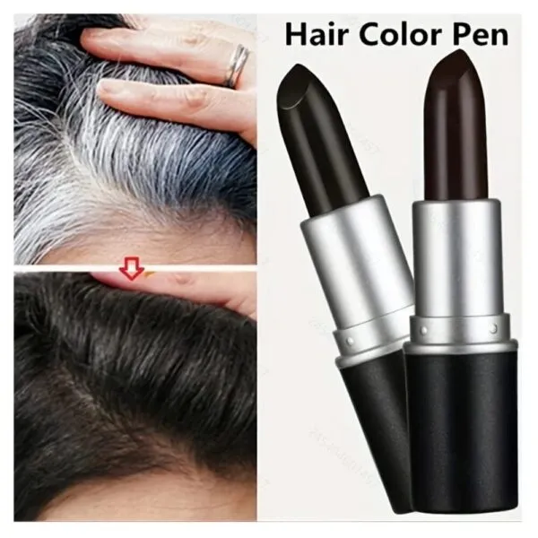 Tinte cremoso temporal para cabello cubre canas, retoque rápido y natural.