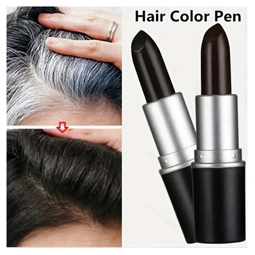Tinte cremoso temporal para cabello cubre canas, retoque rápido y natural.