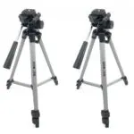 Trípode de cámara 3110 con cabezal tridimensional y estuche, ideal para fotografía.