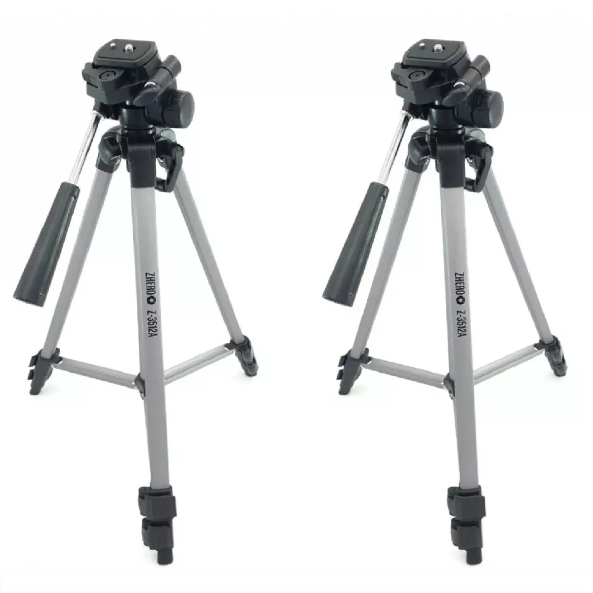 Trípode de cámara 3110 con cabezal tridimensional y estuche, ideal para fotografía.