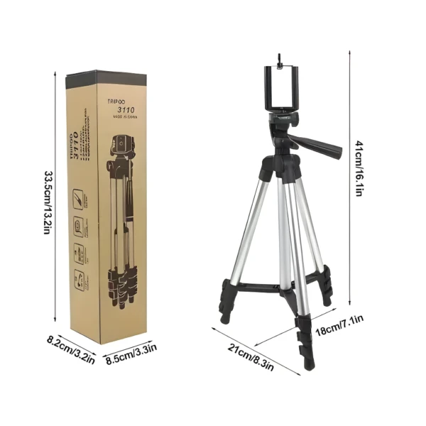 Trípode Camara Cabezal Tridimensional 3110 + Estuche - Imagen 9