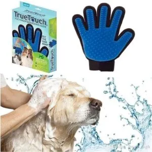 Set x4 Guante Cepillo Removedor Pelo Mascotas: Lava tu perro con este guante deshedding.