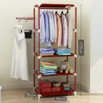 Closet Sencillo para ropa, con estantes y ganchos, medidas 170x55x35cm.
