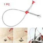 Set x2 desatascador flexible para desagüe, captura pelo y suciedad de fregaderos y baños.