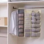 Organizador de closet para ropa interior y brasieres colgado, sistema de almacenamiento vertical.