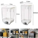 Dispensador de cereales y granos de pared de 1000ml, con dos tamaños disponibles.