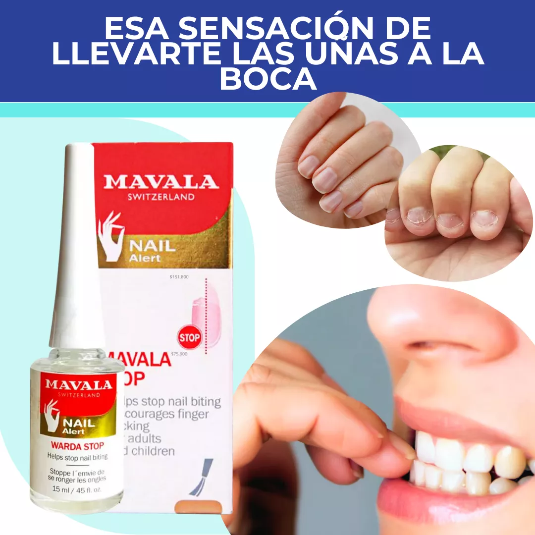 Mavala Uñas Stop: solución para detener el hábito de morderse las uñas y lucir manos saludables.