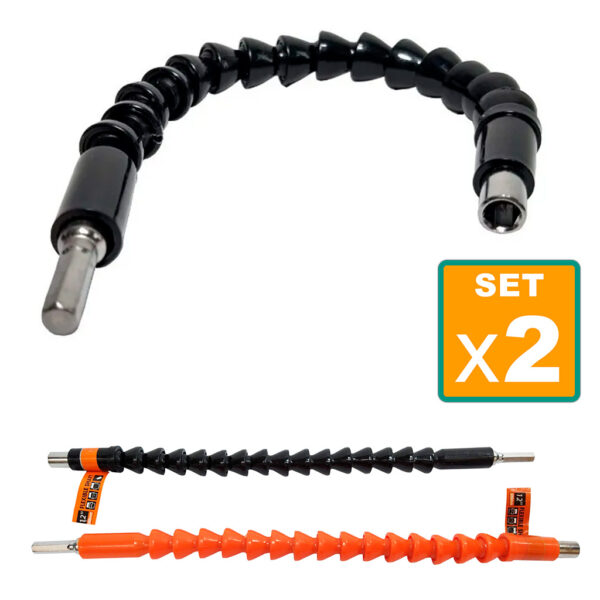 Set x2 Extensión Flexible Para Taladro - Imagen 6