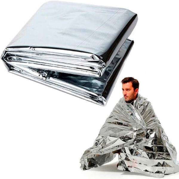 Set x2 Manta Térmica Para Emergencias Temperaturas Extremas - Imagen 7