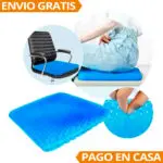 Cojín de gel ergonómico ortopédico con funda, ideal para silla de oficina y hogar.