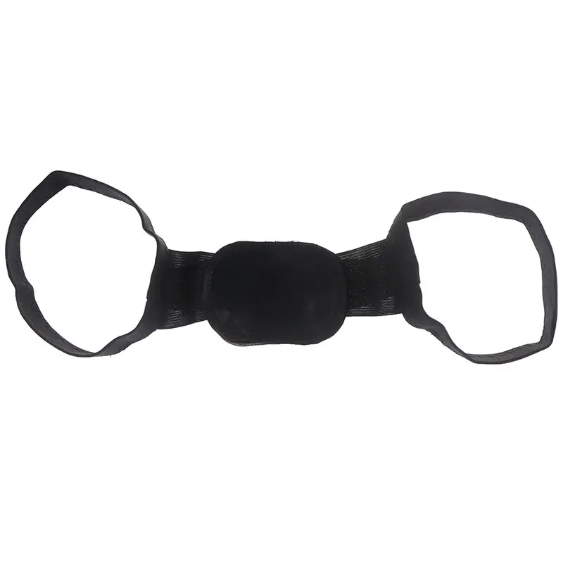 Corrector de postura unisex negro ajustable, ligero y cómodo para la espalda y zona lumbar.
