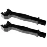 Set x2 cepillo 2 en 1 para limpieza de cadenas de bicicleta y moto, con cerdas para desengrasar.