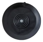 Almohadillas antivibración para lavadora: set x4, bases protectoras negras con tornillo central.