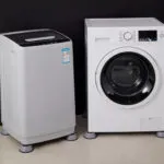 Set x4 almohadillas antivibración para base de lavadora, mejora estabilidad y reduce ruido.