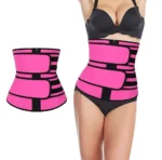 Cinturilla neopreno training corset faja moldeadora gym para mujer, ajuste con velcro.