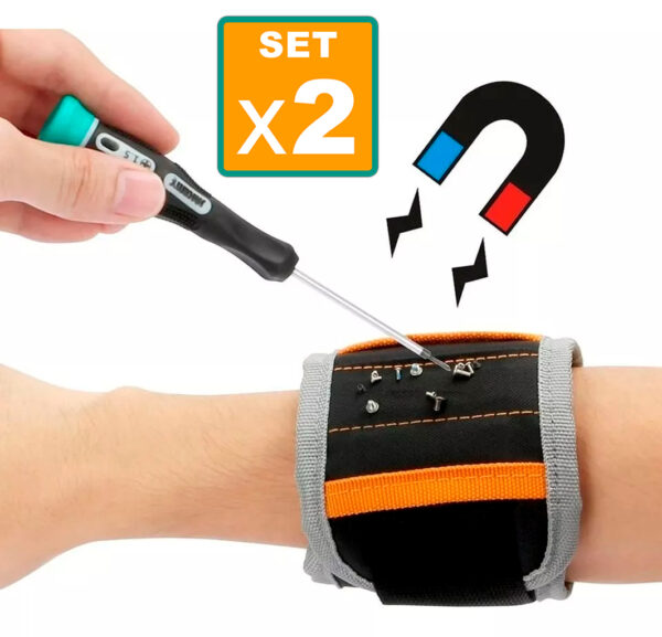 Set x2 Brazalete Magnético Para Herramientas - Imagen 6