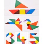 Set x2 Juego Tangram Didactico De Madera (14cm) - Imagen 7