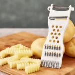 Rebanador de verdura 5 en 1 corta papas en julianas y rodajas, útil y práctico.
