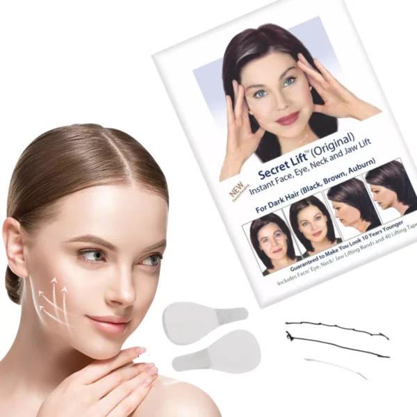 Cinta facial Secret Lift para rejuvenecimiento instantáneo de rostro, ojos y cuello.