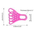 Banda elástica rosada para ejercitar dedos de los pies, 13.8cm de largo.