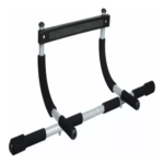 Barra para abdominales de marco de puerta con agarres acolchados para entrenamiento en casa.