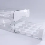 Contenedor de huevos apilable y extensible, con bandeja de 18 cavidades, para nevera.