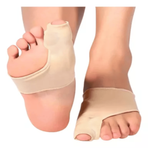 Set x2 pares corrector de juanete de tela transpirable para alivio y comodidad del pie.