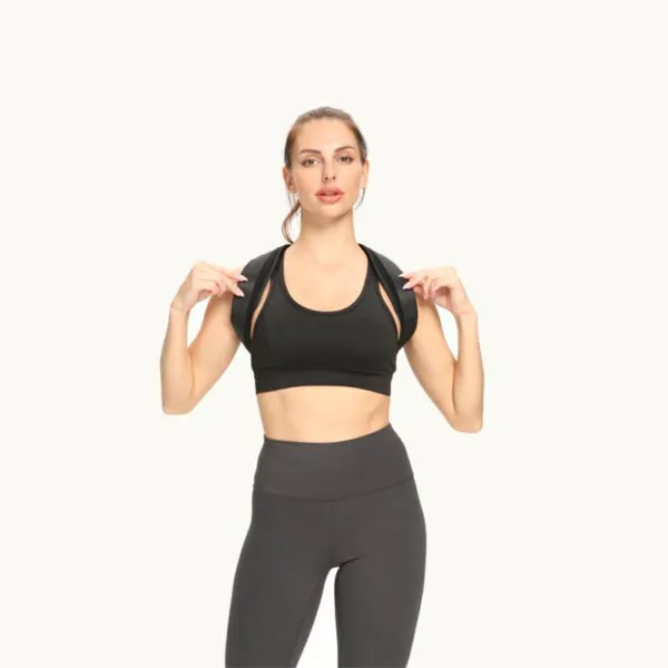 Corrector de postura para espalda superior, estilo "flecha", para mujer.