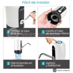 Dispensador automático de agua recargable eSeedy: instalación en 4 pasos para tu botellón.