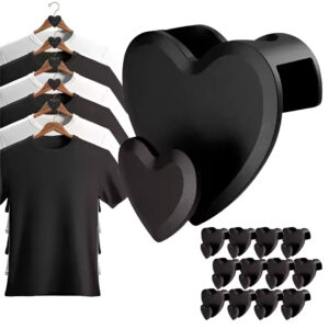 Set x12 Ganchos Conectores para Colgar Ropa – Diseño de Corazón - Imagen 6