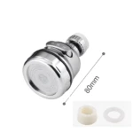 Grifo ahorrador giratorio 360 grados para lavaplatos, material cromado, incluye adaptadores.