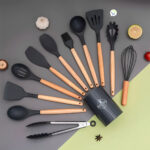 Juego Utensilios De Silicona Resistentes Calor Cocina 11 Piezas - Imagen 4