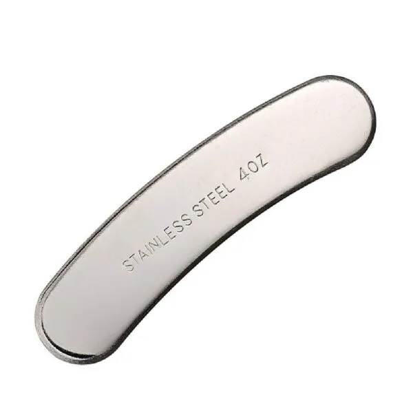 Licorera curva de acero inoxidable 4 oz.