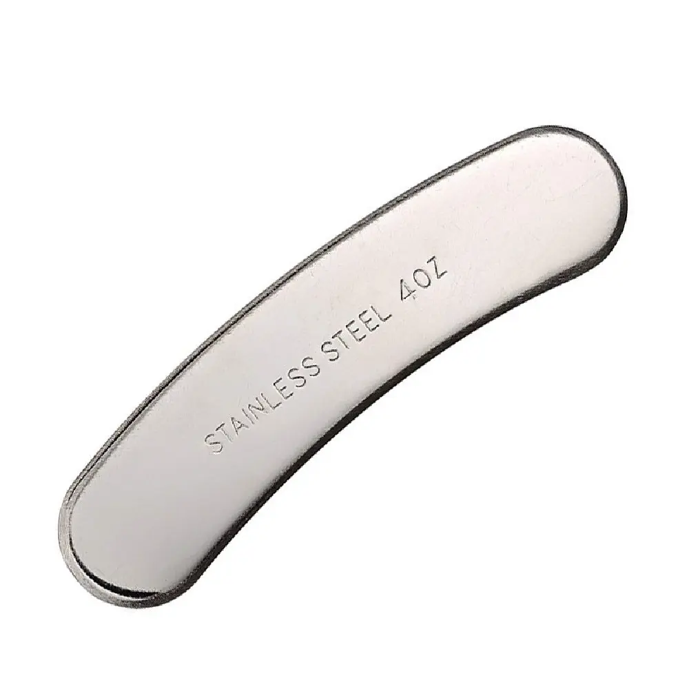 Licorera curva de acero inoxidable 4 oz.