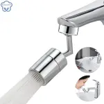 Grifo ahorrador de agua giratorio multifuncional con chorro de agua pulverizado.