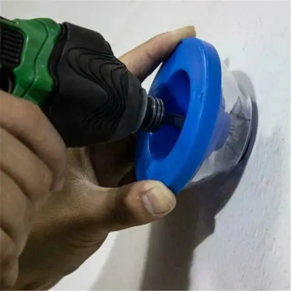 Recolector de polvo para taladro con broca, ideal para muros y paredes.