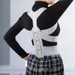 Corrector de postura invisible con soporte ortopédico para espalda y hombros.